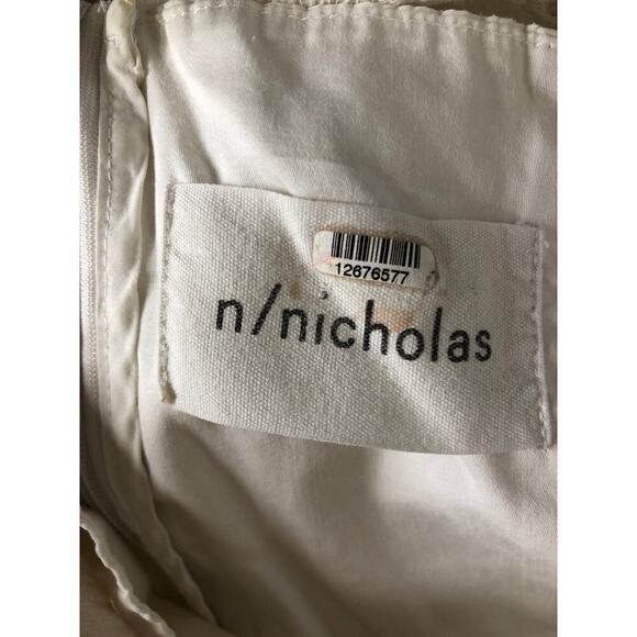 Nicholas Out Sunflower Dress Floral Lace Sleeveless Sheath Mini White Size S - Picture 8 of 9